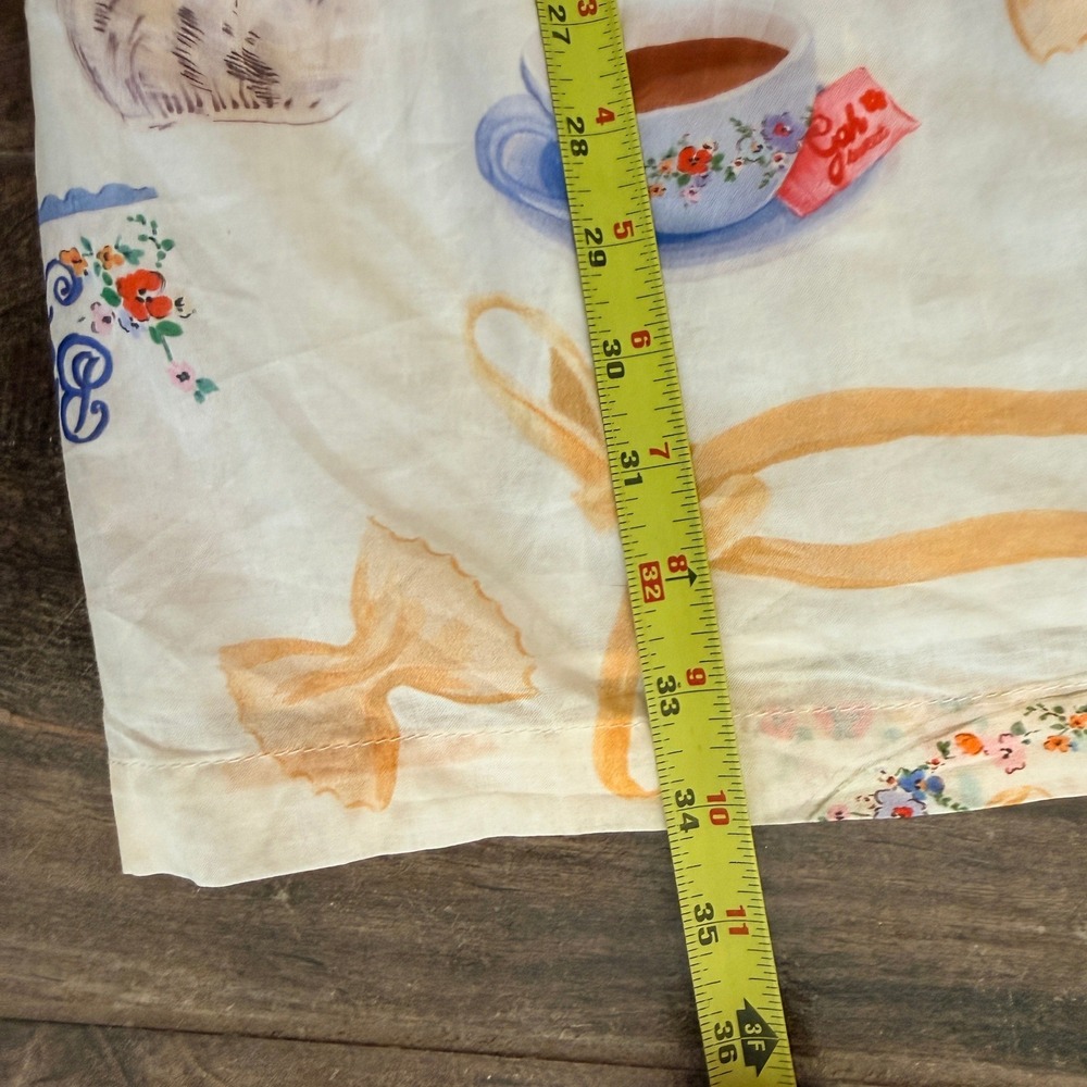 Lisa Says Gah Maeve Buon Appetito Midi Skirt, Ivory,XL (New) - Picture 14 of 14